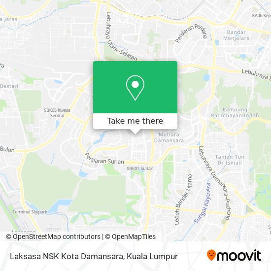 Laksasa NSK Kota Damansara map