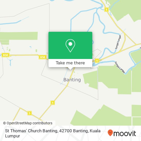 St Thomas' Church Banting, 42700 Banting map