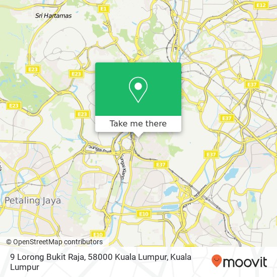 Peta 9 Lorong Bukit Raja, 58000 Kuala Lumpur