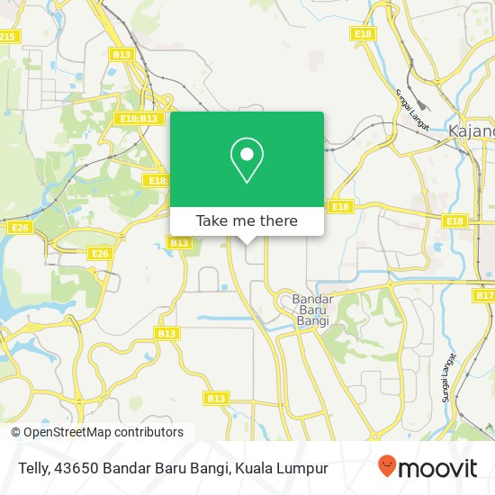 Peta Telly, 43650 Bandar Baru Bangi