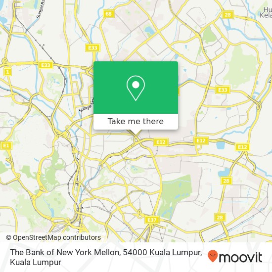 The Bank of New York Mellon, 54000 Kuala Lumpur map