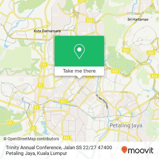 Peta Trinity Annual Conference, Jalan SS 22 / 27 47400 Petaling Jaya