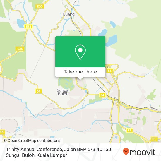 Trinity Annual Conference, Jalan BRP 5 / 3 40160 Sungai Buloh map