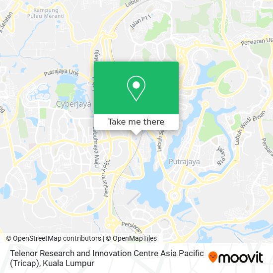 Telenor Research and Innovation Centre Asia Pacific (Tricap) map
