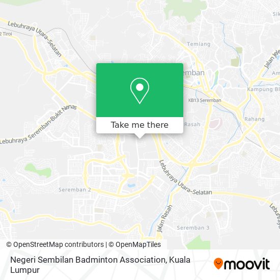 Negeri Sembilan Badminton Association map