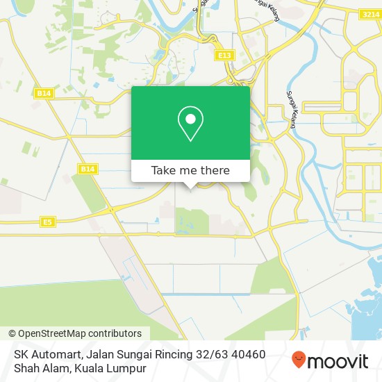 Peta SK Automart, Jalan Sungai Rincing 32 / 63 40460 Shah Alam