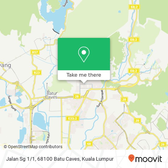 Jalan Sg 1/1, 68100 Batu Caves map