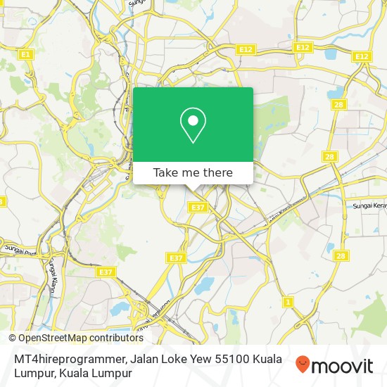 Peta MT4hireprogrammer, Jalan Loke Yew 55100 Kuala Lumpur
