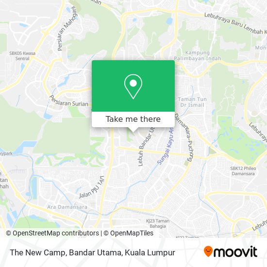 Peta The New Camp, Bandar Utama