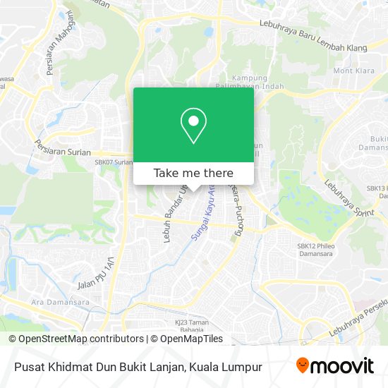 Peta Pusat Khidmat Dun Bukit Lanjan