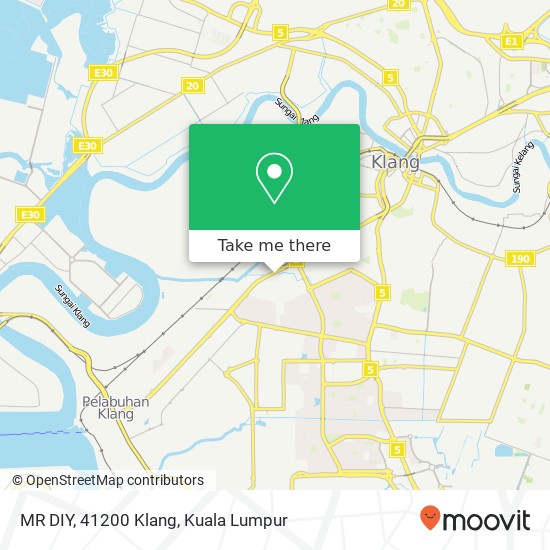 Peta MR DIY, 41200 Klang