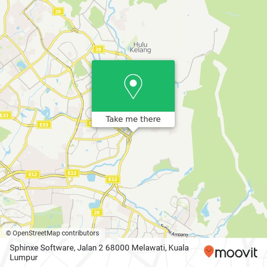 Sphinxe Software, Jalan 2 68000 Melawati map