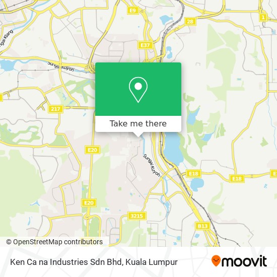 Ken Ca na Industries Sdn Bhd map