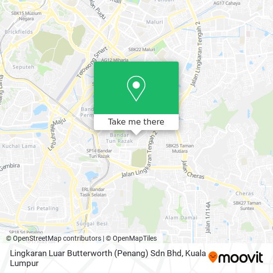 Lingkaran Luar Butterworth (Penang) Sdn Bhd map