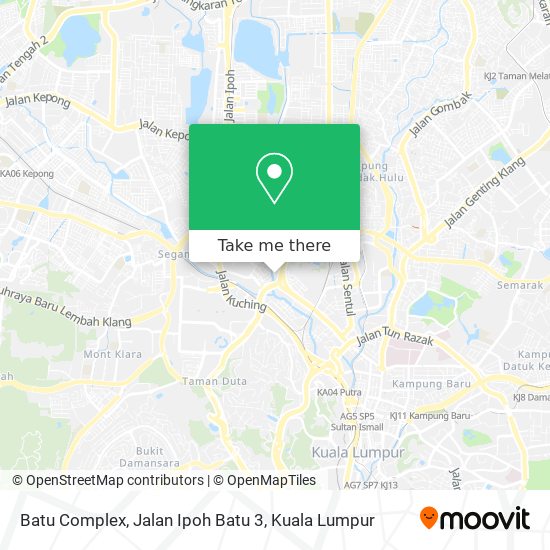 Batu Complex, Jalan Ipoh Batu 3 map