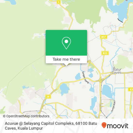 Acuvue @ Selayang Capitol Compleks, 68100 Batu Caves map