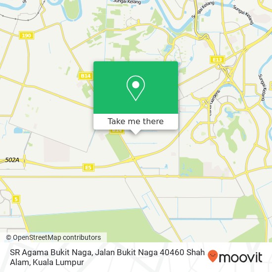 SR Agama Bukit Naga, Jalan Bukit Naga 40460 Shah Alam map