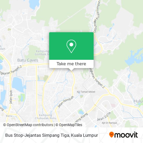 Peta Bus Stop-Jejantas Simpang Tiga