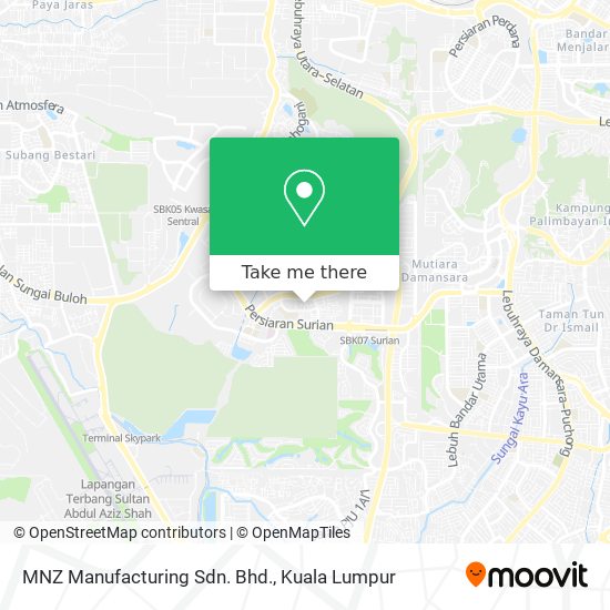MNZ Manufacturing Sdn. Bhd. map