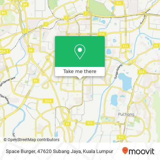 Space Burger, 47620 Subang Jaya map