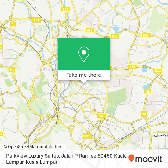 Parkview Luxury Suites, Jalan P Ramlee 50450 Kuala Lumpur map