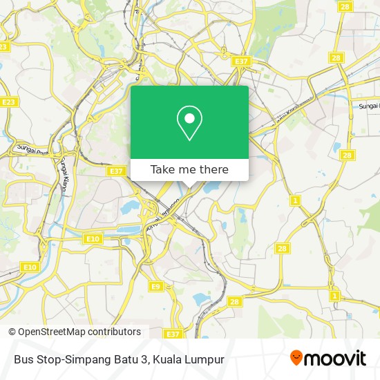 Bus Stop-Simpang Batu 3 map