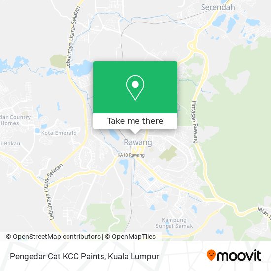 Pengedar Cat KCC Paints map