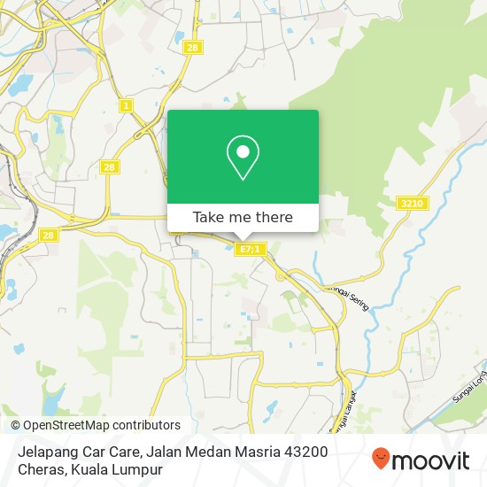 Jelapang Car Care, Jalan Medan Masria 43200 Cheras map