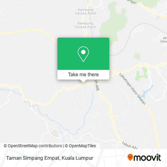 Peta Taman Simpang Empat, Jalan Tenggiri 78000 Melekek