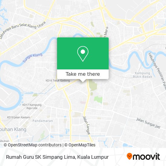 Rumah Guru SK Simpang Lima map