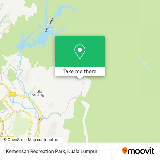 Kemensah Recreation Park map