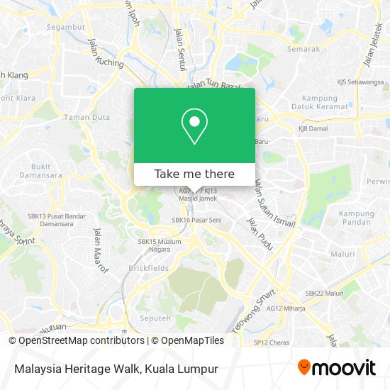 Malaysia Heritage Walk map