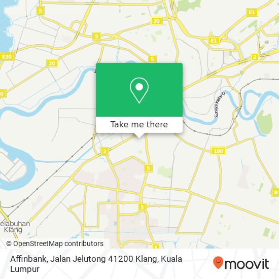 Affinbank, Jalan Jelutong 41200 Klang map