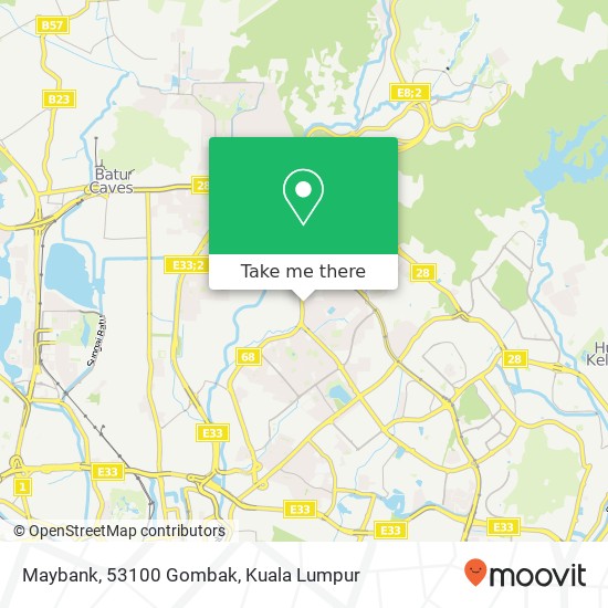 Maybank, 53100 Gombak map