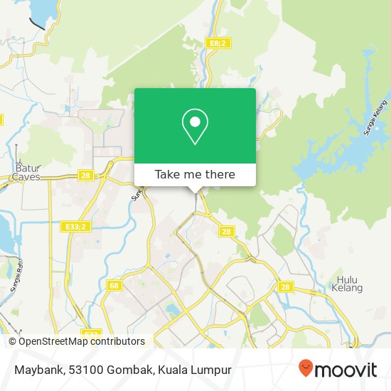 Maybank, 53100 Gombak map