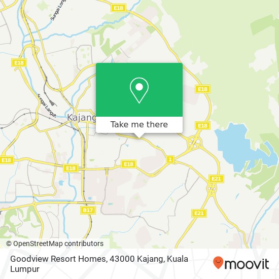 Peta Goodview Resort Homes, 43000 Kajang