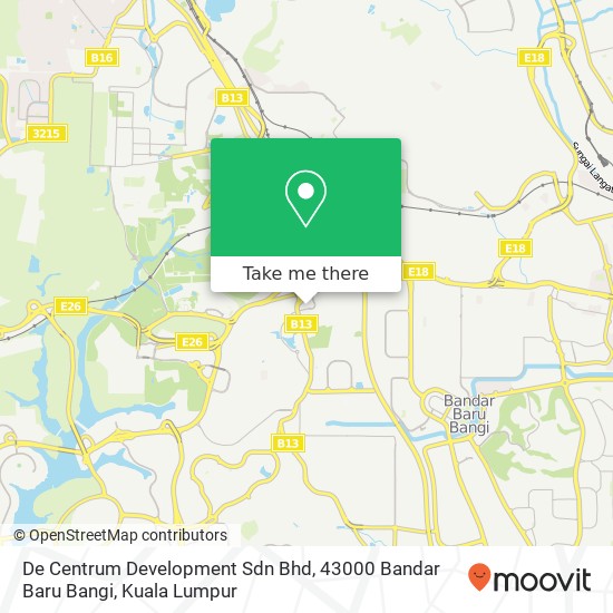 De Centrum Development Sdn Bhd, 43000 Bandar Baru Bangi map