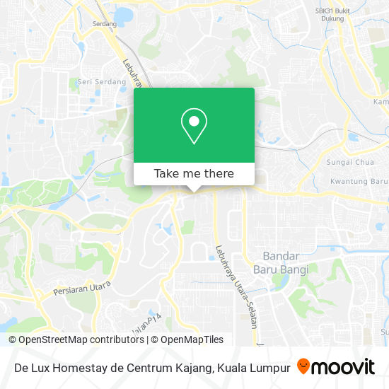 Peta De Lux Homestay de Centrum Kajang