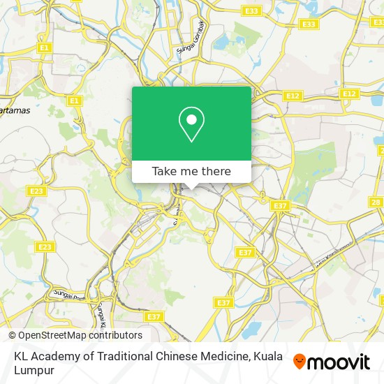KL Academy of Traditional Chinese Medicine map