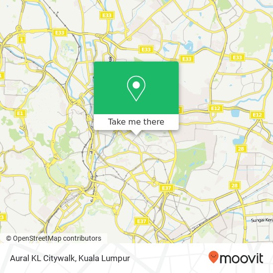 Aural KL Citywalk map