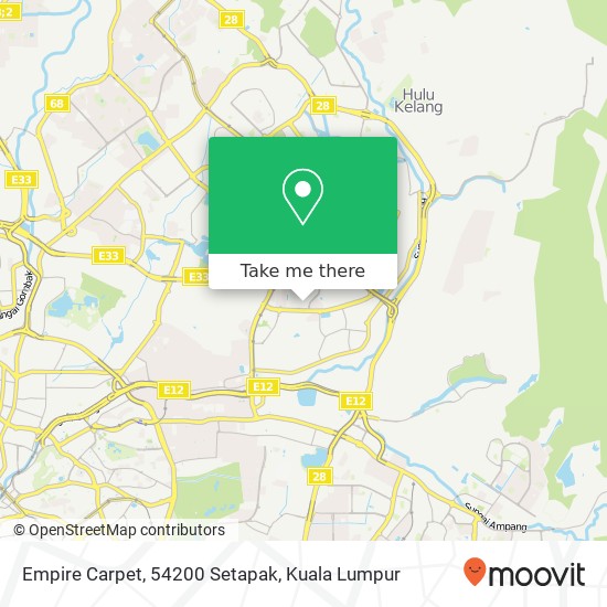 Empire Carpet, 54200 Setapak map