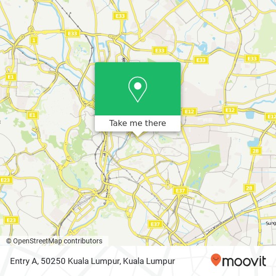 Entry A, 50250 Kuala Lumpur map