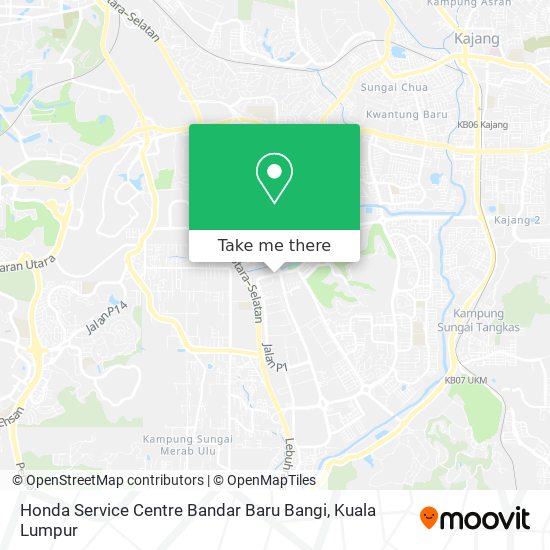 Peta Honda Service Centre Bandar Baru Bangi