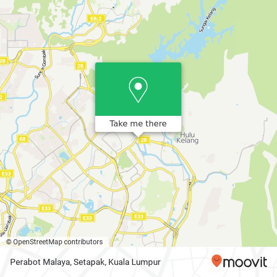 Perabot Malaya, Setapak map