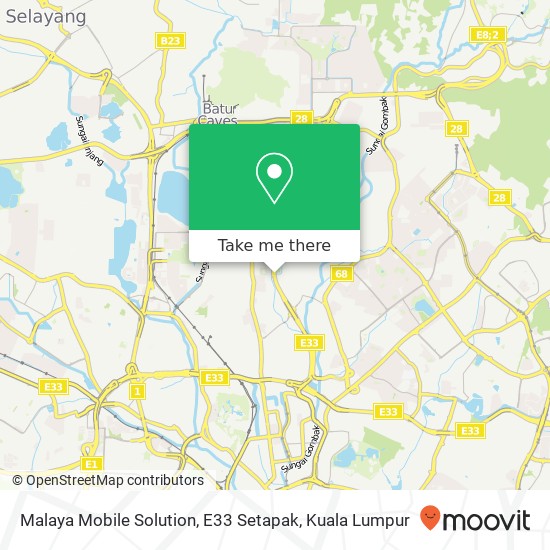 Malaya Mobile Solution, E33 Setapak map