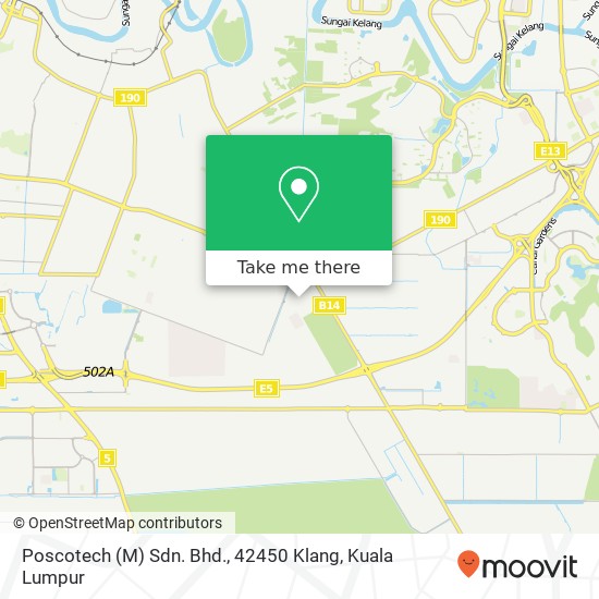 Poscotech (M) Sdn. Bhd., 42450 Klang map
