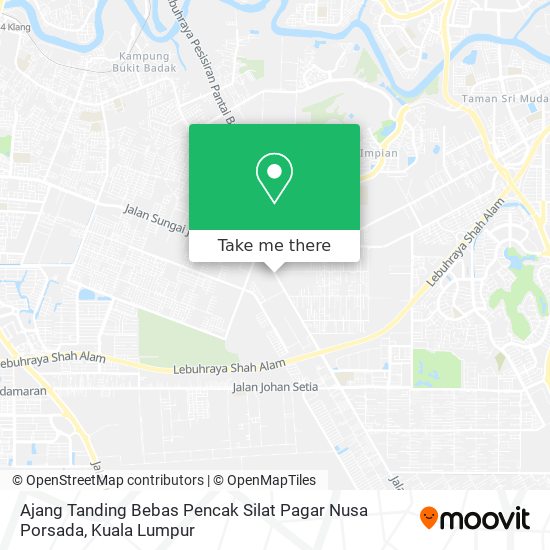 Ajang Tanding Bebas Pencak Silat Pagar Nusa Porsada map
