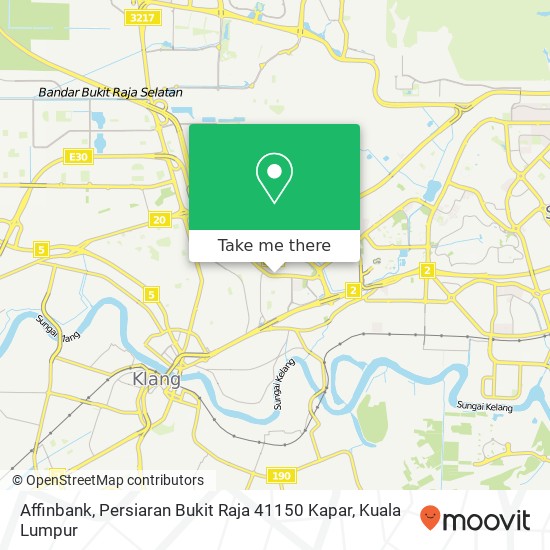 Affinbank, Persiaran Bukit Raja 41150 Kapar map