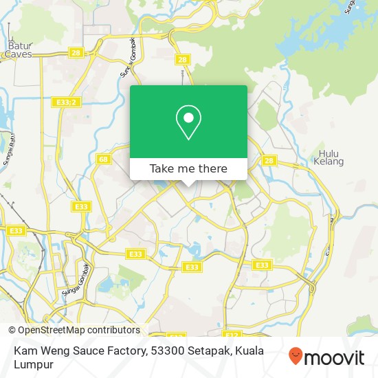 Peta Kam Weng Sauce Factory, 53300 Setapak