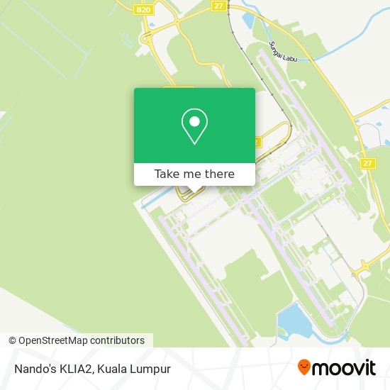 Peta Nando's KLIA2